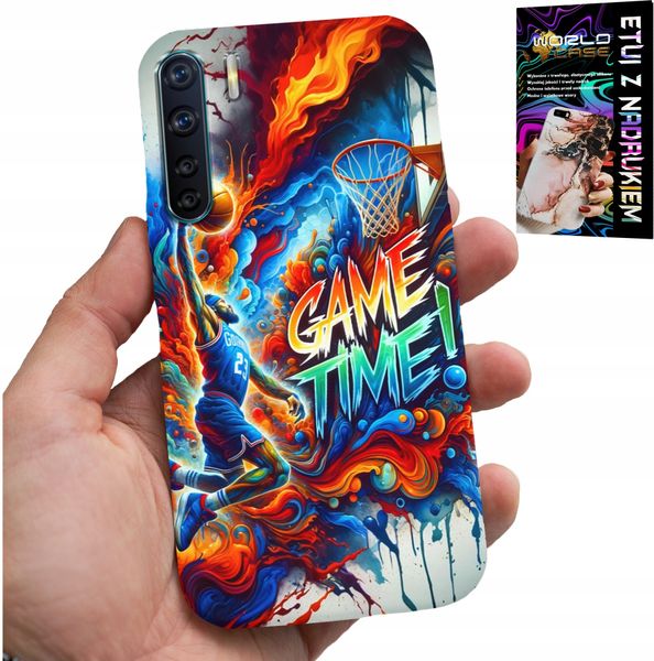 ETUI DO OPPO A91 - KOSZYKÓWKA NBA GAME TIME, CASE + SZKŁO zdjęcie 1
