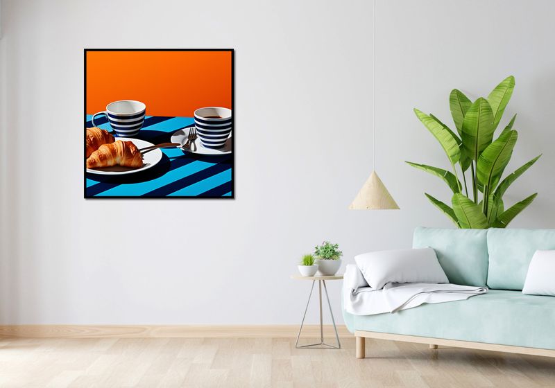 Plakat 90x90cm Croissanty zdjęcie 4