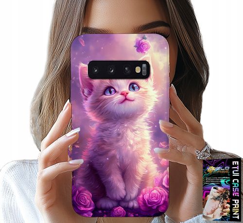 ETUI DO SAMSUNG GALAXY S10 PLUS - SŁODKI KOTEK, KOT, WZORY ZE ZWIERZĘTAMI na Arena.pl