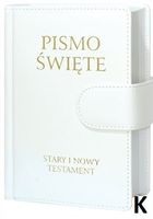 Pismo Święte Stary i Nowy Testament B6 biała oprawa skóra K