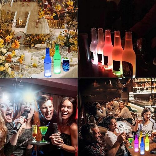 Podstawka Naklejka LED pod Butelkę Szklankę Kubek Zestaw 10 szt. na Arena.pl