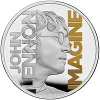 John Lennon kolorowany 1 uncja Srebra 2025 Proof