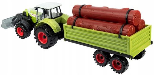 Duży Traktor z Przyczepą Ciągnik NAPĘD Ruchome elementy Otwierane drzwi na Arena.pl