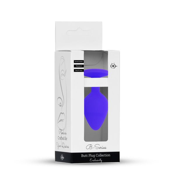 Plug-Jewellery Purple Silicon Plug Small- Red Diamond zdjęcie 7