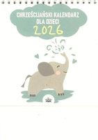 Chrześcijański kalendarz dla dzieci 2026 - kalendarz stojący pocztówkowy piramidka