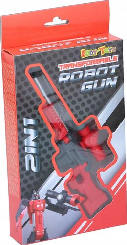Karabin pistolet zabawka składana w robot EDDY TOYS 2w1 czerwony na Arena.pl