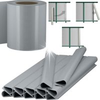 KLIPSY MONTAŻOWE ZACZEPY DO TAŚMY OGRODZENIOWEJ UCHWYTY 19CM SZARY 12SZT