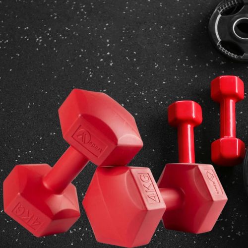 HANTLE BITUMICZNE 2x4KG HANTELKI HEXAGONALNE CIĘŻARKI DO ĆWICZEŃ FITNESS na Arena.pl