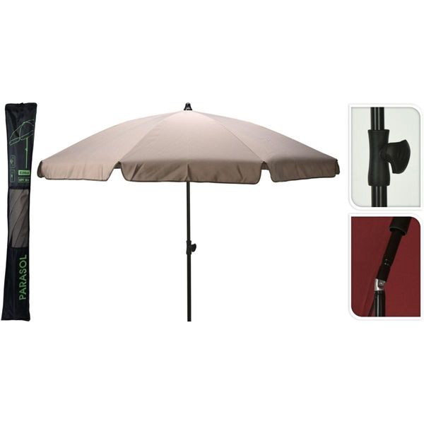 PARASOL OGRODOWY 185CM SZARY zdjęcie 7