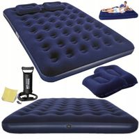 DWUOSOBOWY MATERAC WELUROWY DO SPANIA Bestway 67374 + 2 Poduszki + Pompka