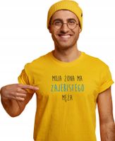 KOSZULKA z nadrukiem PREZENT dla MĘŻA MOJA ŻONA