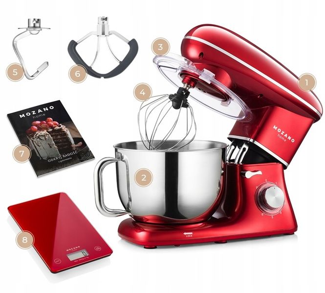 ROBOT KUCHENNY PLANETARNY MIKSER MISA 6,2L ZESTAW + WAGA + PRZEPISY MOZANO zdjęcie 5