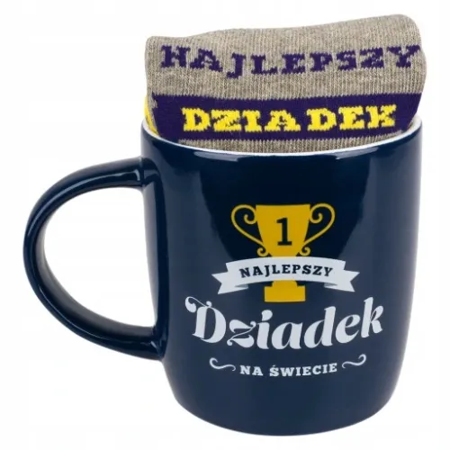 ZESTAW PREZENTOWY KUBEK ŚMIESZNE SKARPETKI MĘSKIE SOXO PREZENT DLA DZIADKA na Arena.pl