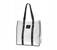 Laura Biaggi - torebka zakupowa shopper fakturowana biały 0200-023