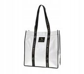 Laura Biaggi - torebka zakupowa shopper fakturowana biały 0200-023