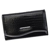 Portfel damski ze skóry naturalnej, czarny