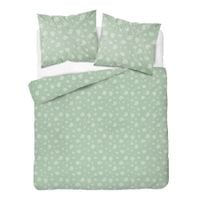 Pościel flanelowa 220x200cm. Flanela bawełniana gruba - pastelowa zieleń