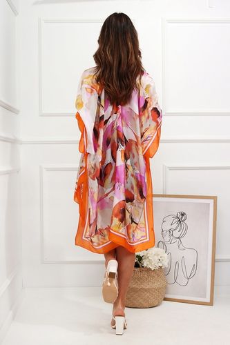 PAREO TUNIKA PLAŻOWA SUKIENKA LETNIA NARZUTKA NA PLAŻĘ DŁUGA JEDWAB KOLORY na Arena.pl