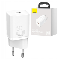 ładowarka sieciowa baseus super si quick charger 1c 25w (biała)