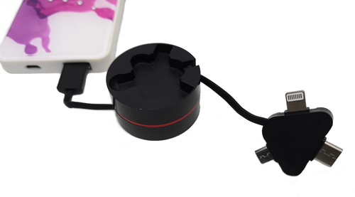 Kabel zwijany 3w1 micro USB, typ c, lightning na Arena.pl