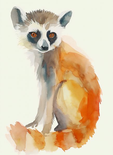 Plakat 40x55cm Lemurek zdjęcie 1