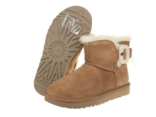Buty UGG Mini Bailey Fluff Buckle 1104182-CHE - 37 na Arena.pl