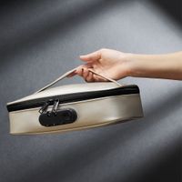 kuferek na akcesoria erotyczne. zamykany na szyfr discreet box luxury gold