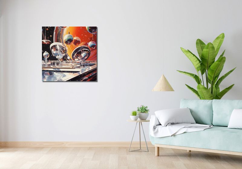 Obraz 70x70cm Orkiestra Sfer zdjęcie 2