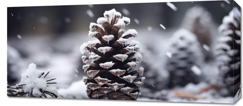 Obraz 90x40cm Zimowy Spokój zdjęcie 1