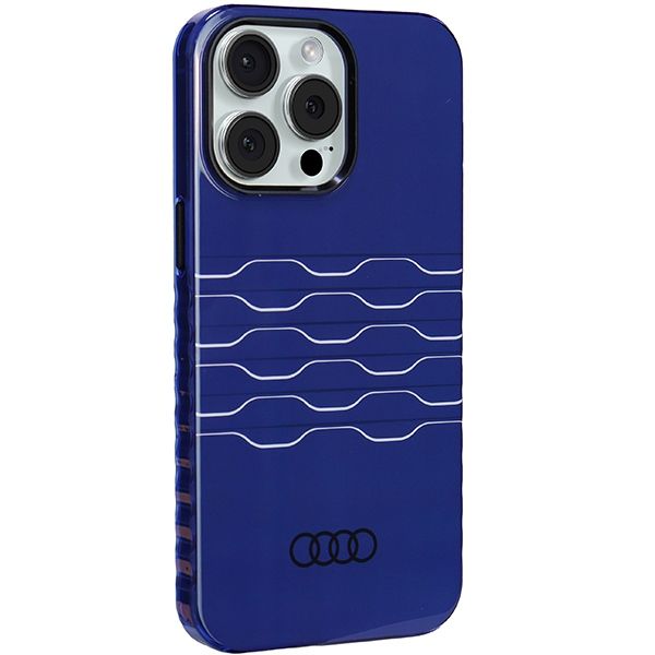 Etui Audi do iPhone 15 Pro Max, Niebieski, MagSafe zdjęcie 6