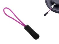 Zawieszka do zamka błyskawicznego ROŻOWO CZARNA