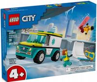 60403 - lego city - karetka i snowboardzista