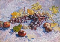 Grapes, Lemons, Pears, and Apples, Vincent Van Gogh - plakat 80x60 cm