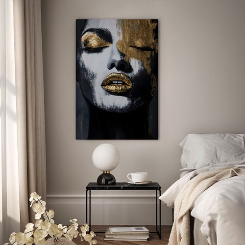 Obraz Na Płótnie Do Salonu Portret Kobiety Glamour Abstrakcja 50cm x 70cm na Arena.pl
