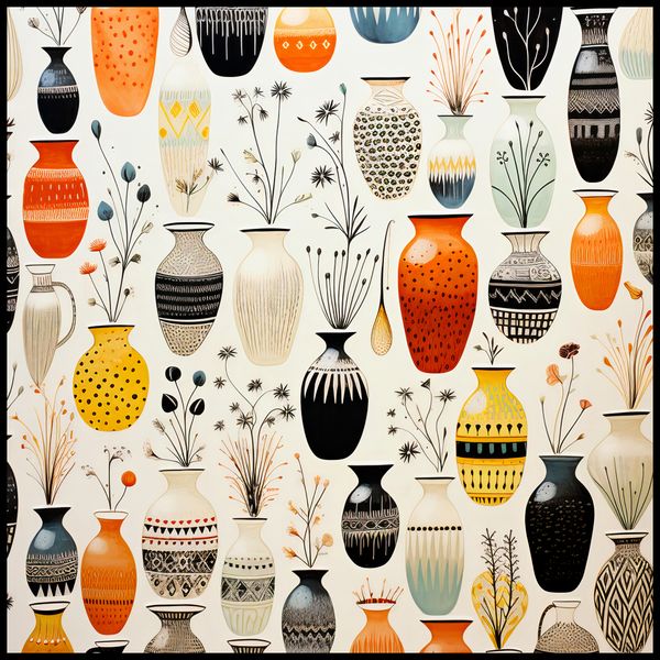 Plakat 90x90cm Symfonia Wazonów zdjęcie 2