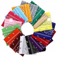 BANDAMKA BANDANA CHUSTKA CHUSTA BANDAMA CZARNA 54cm 16szt.