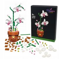 Storczyk z klocków w doniczce kwiatek kreatywny zestaw Creator Orchid