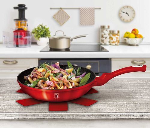 patelnia granitowa 24cm berlinger haus red metallic line bh-1252 na Arena.pl