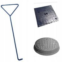 Hak Do Włazów Studzienek, Pokryw Kanalizacyjnych, Szamb 10Mm Długość 55Cm