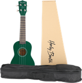 Ukulele sopranowe drewniane błyszczące UK-12 Zielone z Pokrowcem ZESTAW