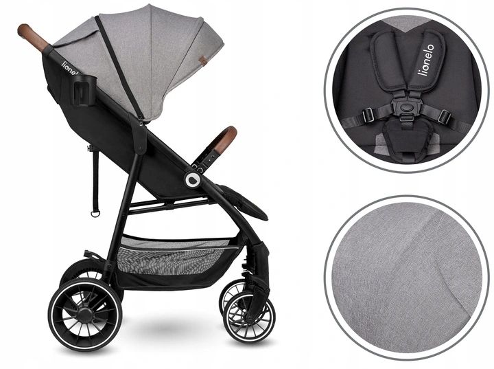 Wózek Spacerowy Lekki Lionelo Alexia Duże Koła zdjęcie 7