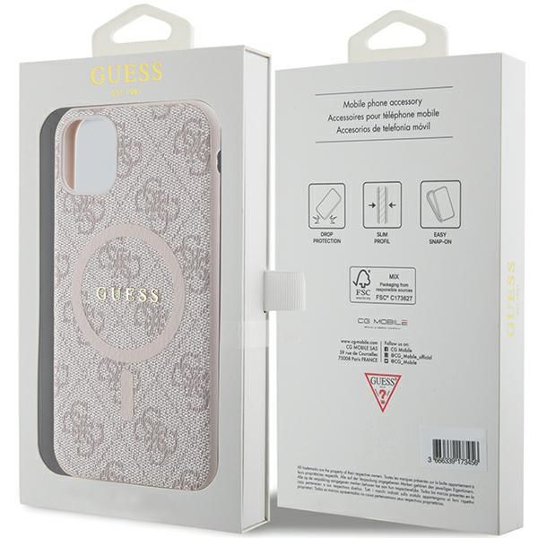 Etui Guess do iPhone 11, iPhone XR, Różowy, MagSafe zdjęcie 8