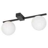 Nasufitowa lampa Pik 10300 loftowa do salonu czarna biała