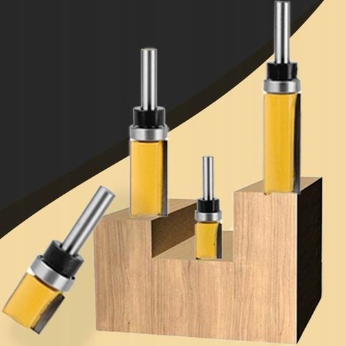 FREZ PROSTY KOPIUJĄCY Z ŁOŻYSKIEM DO DREWNA TRZPIEŃ 8 MM 4 SZT na Arena.pl