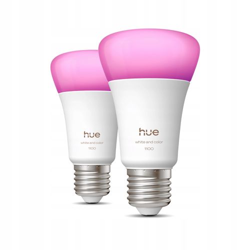 Inteligenta żarówka LED PHILIPS HUE 8.1W E27 Bluetooth, Zigbee (2 szt.) na Arena.pl