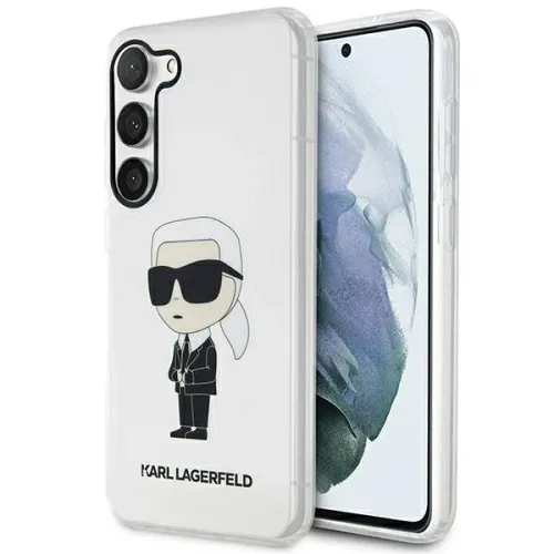 Etui Karl Lagerfeld Ikonik Karl na Samsung Galaxy S23 - przezroczyste na Arena.pl