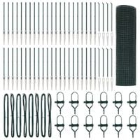 Ogrodzenie z słupkami Zielony 0.6 x 100 m Stal