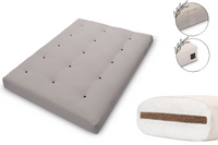 Materac 140x200 z kokosem - Pascall Futon Medium Coco - Szary