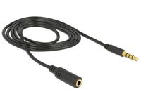 2 x Kabel przedłużacz 1m MiniJack M/F 4pin dla iPhone