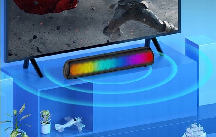 SOUNDBAR Głośniki Komputerowe do Laptopa USB LED zdjęcie 8